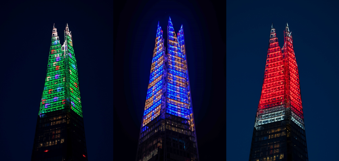Shard Lights 2019 Collage of Three - REM LTD